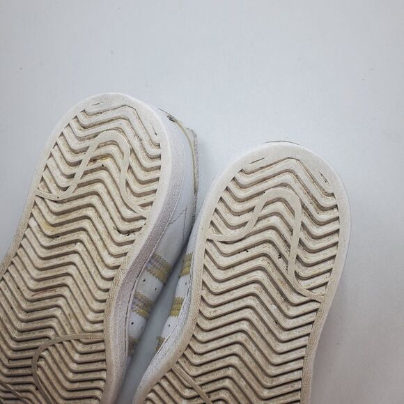 Adidas Grand Court 2.0 Shoes Kids Girls White Size 8 Halographic Detail Sport - Picture 8 of 9